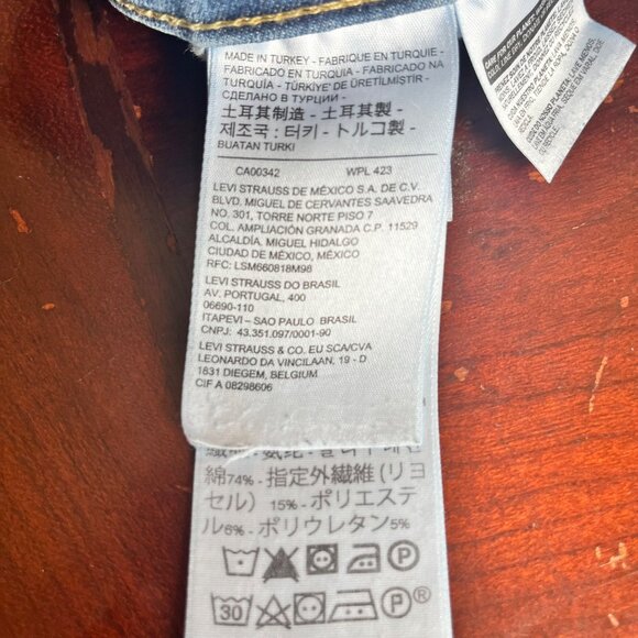 Levis Premium 720 Mile High Super Skinny Jeans Size 26 Medium Wash Womens Denim - Picture 13 of 16